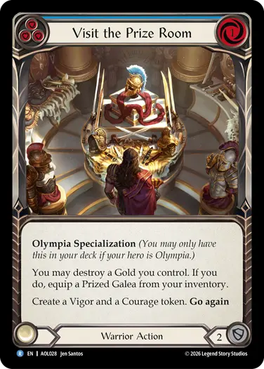 Visit the Prize Room