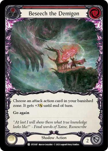 Beseech the Demigon