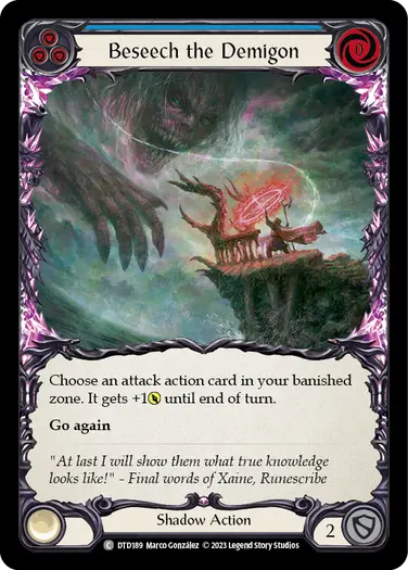 Beseech the Demigon
