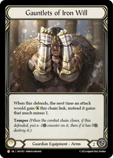 Gauntlets of Iron Will