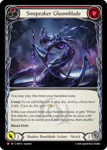 Sinspeaker Gloomblade