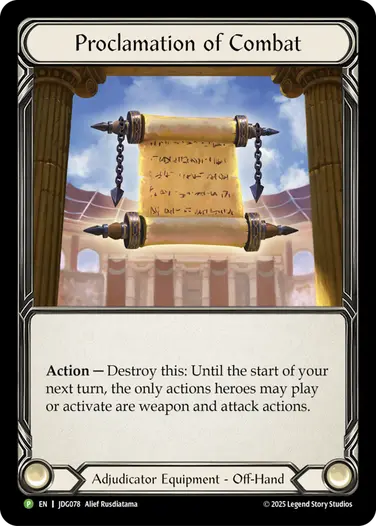 Proclamation of Combat
