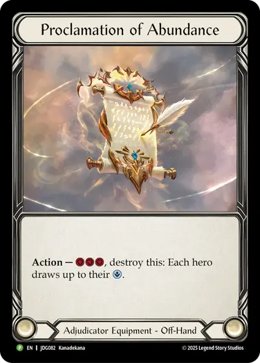 Proclamation of Abundance
