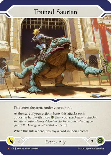 Trained Saurian